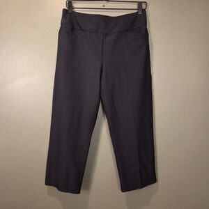 Tail Women's Golf Pull On Straight Leg Cropped Pants Capri, Size 10, Black